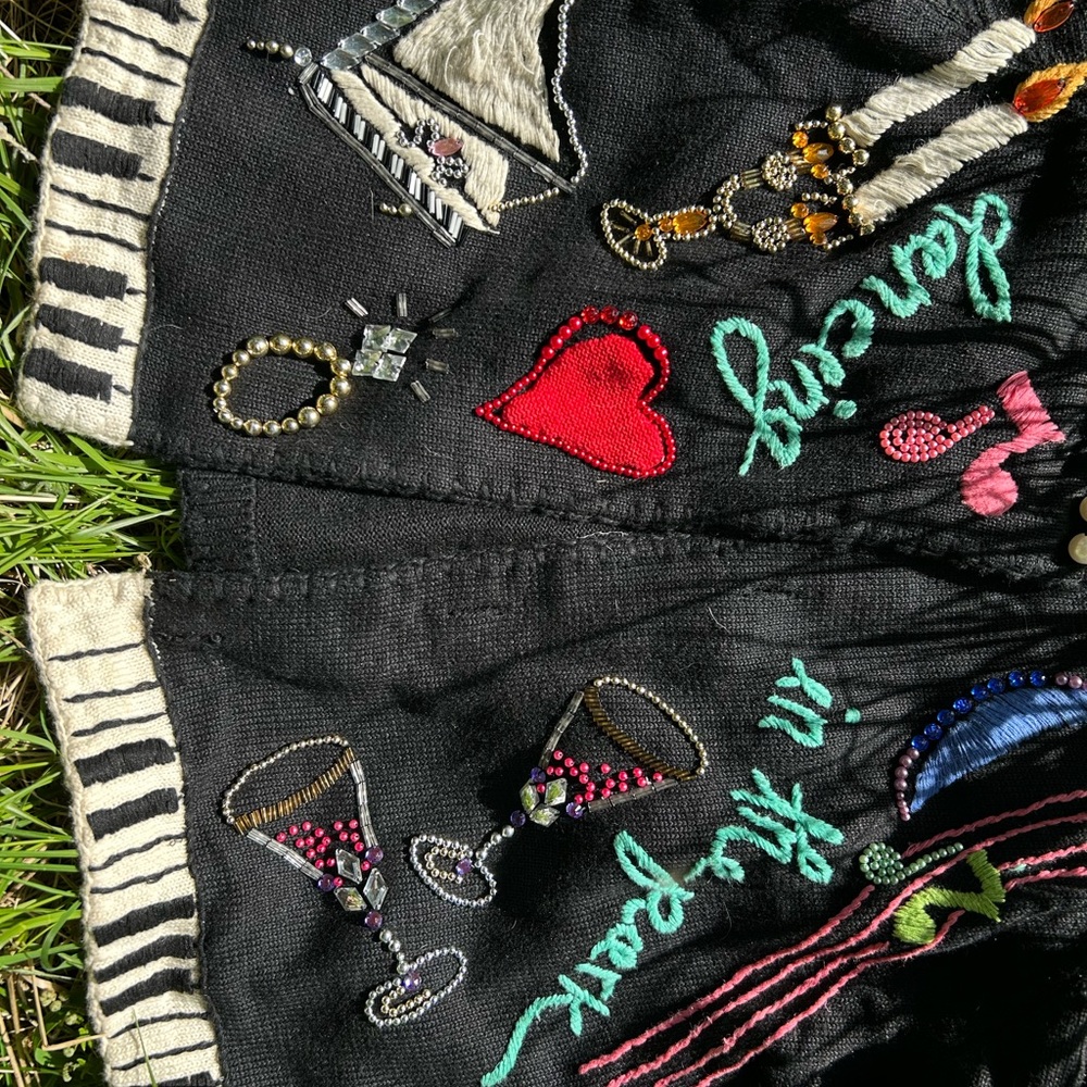 Embroidered Michael Simon Cardigan